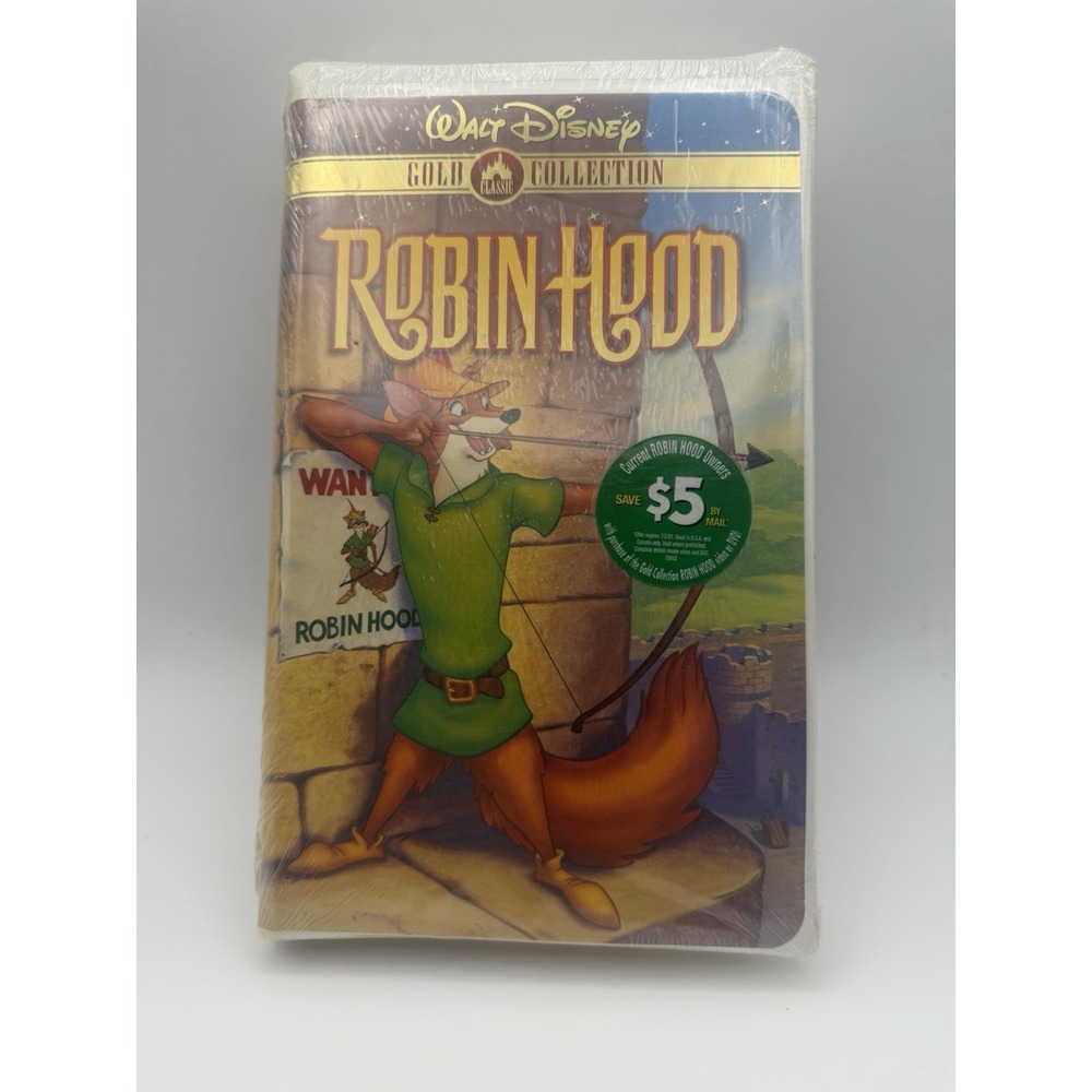 Robin Hood (VHS, 2000, Gold Collection Edition) New sealed
